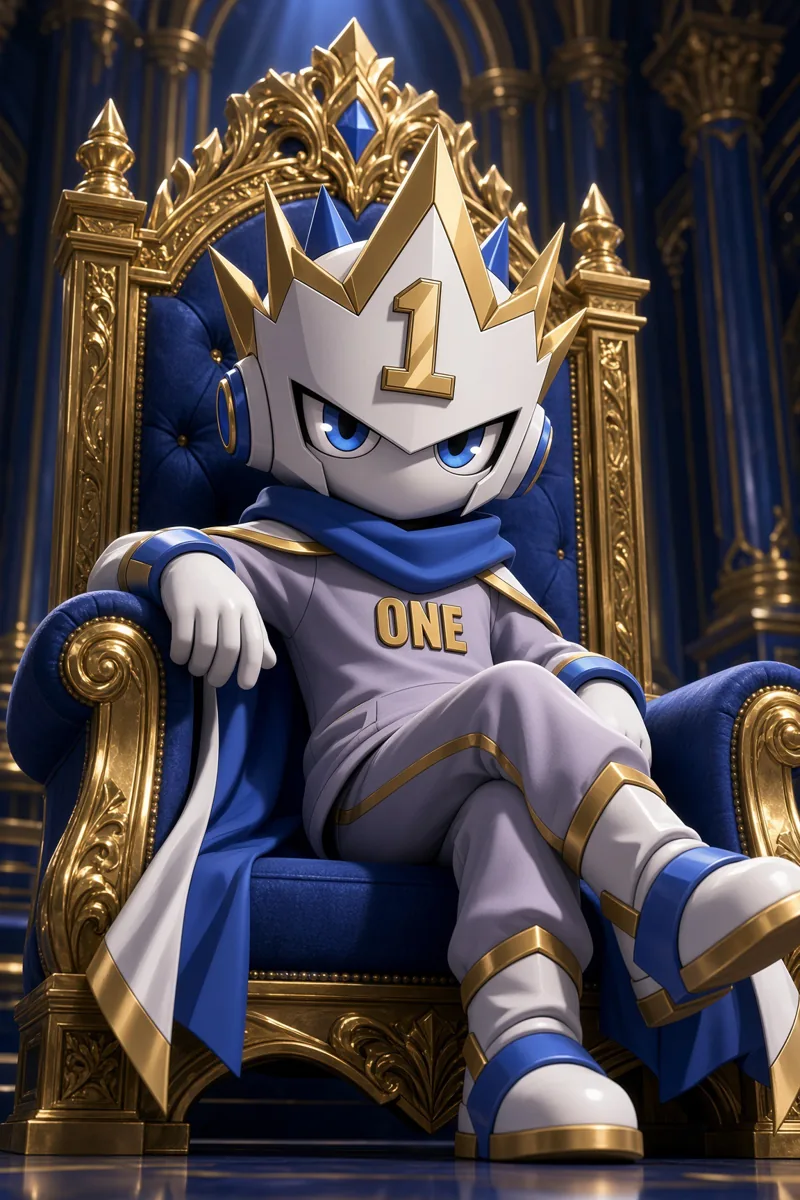 $ONE on a royal golden throne