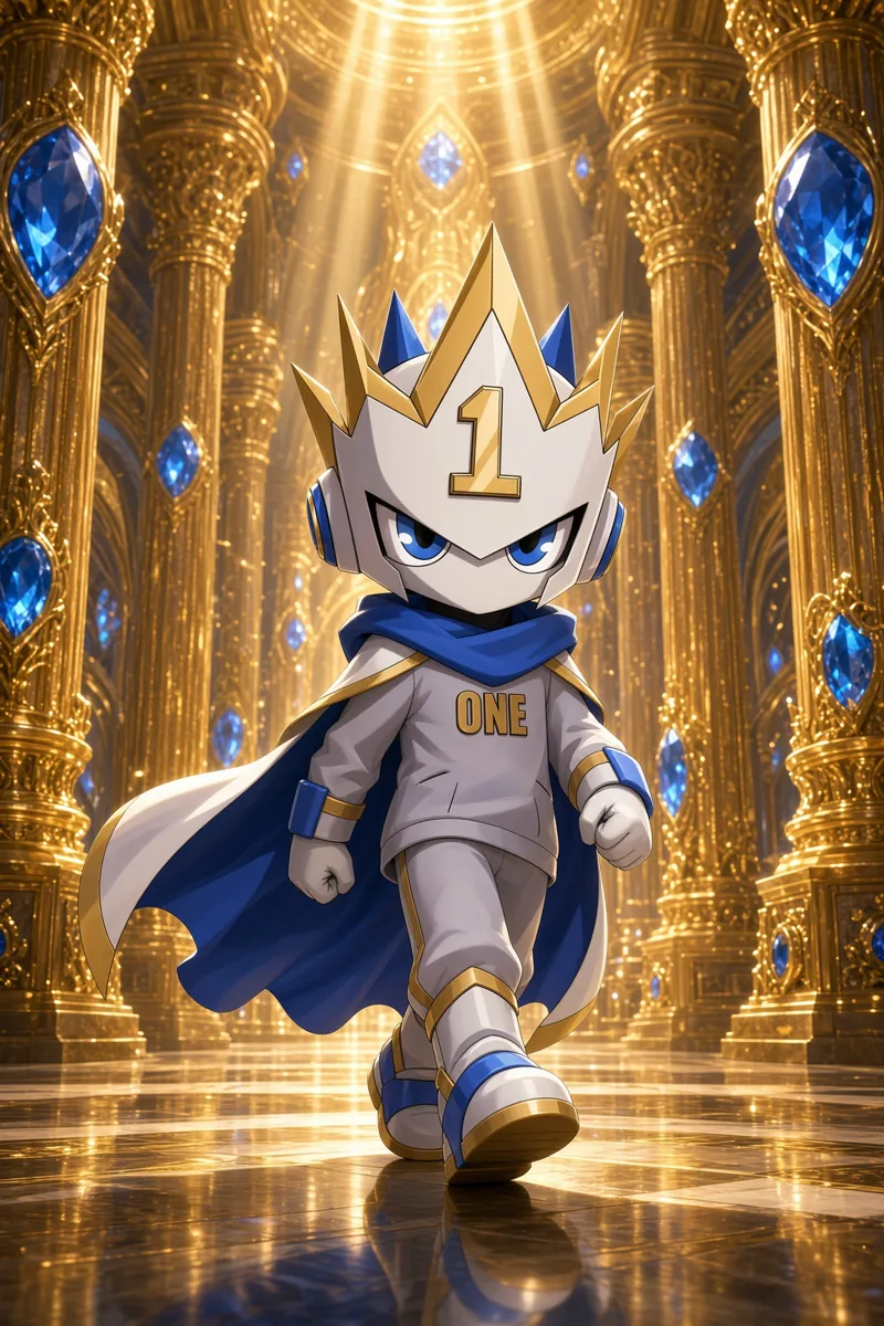 $ONE walking a golden hall of jewels